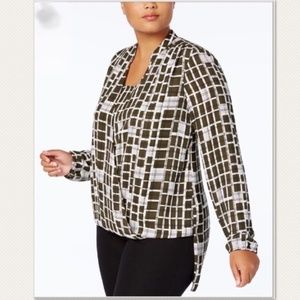 Alfani Surplice Blouse Tunic